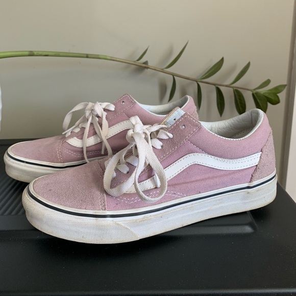 Vans Shoes - Vans Off the Wall purple and suede sneakers women’s size 6